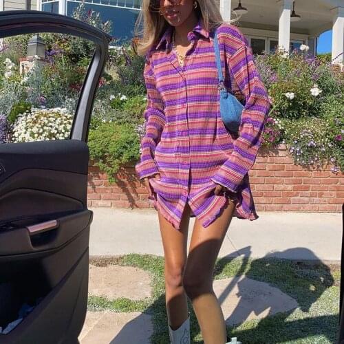 Модные платья-рубашки LUOYIYANG China At AliExpress