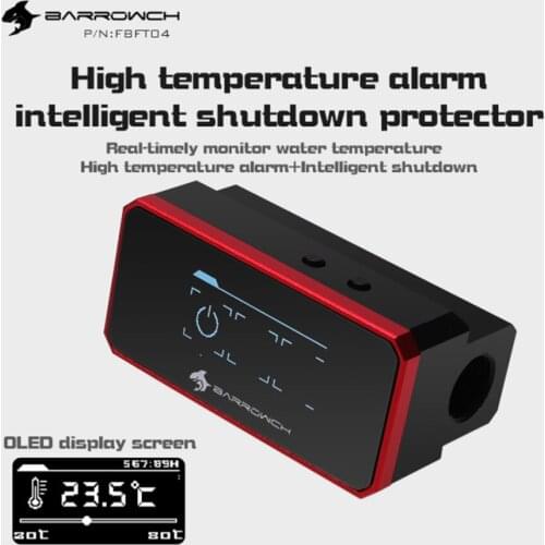 Barrowch FBFT04 Multimode OLED Display Protection with Alarm When Overheating And Smart Shutdown / PC cooler