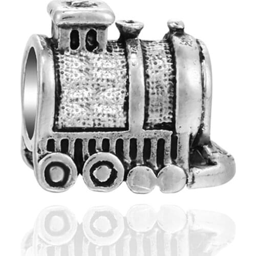 Fashion Beads Kralen Wholesale Cute Gift Cartoon Train Shaped For Womens DIY Bracelets Hot Sale Charm Bead Trendy