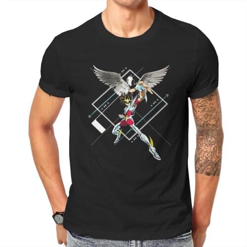 Men Knight of Zodiacs (3) Anime Hyoga Gold Saint Vintage Classic Hot Sale T-shirts