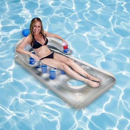 Inflatable Floating Row 176*90cm Beach Swimming Air Mattress Pool Floats Floating Lounge Sleeping Bed for Water Sports Party