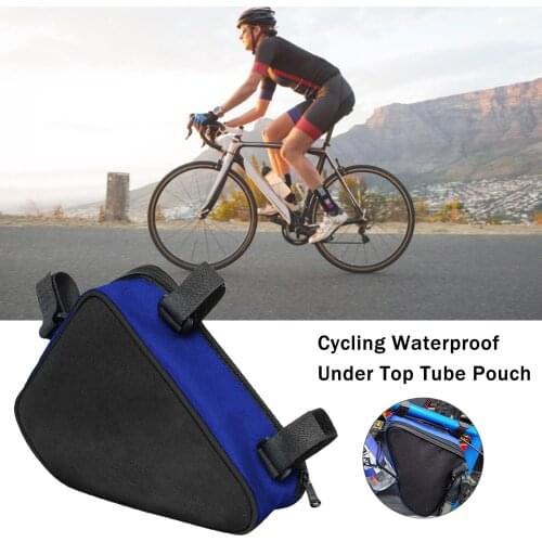 2021New Waterproof Triangle Cycling Bicycle Bags Front Tube Frame Bag Mountain Bike Triangle Pouch Frame Holder Saddle Bag Pouch