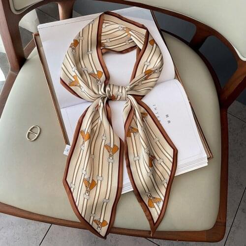 New fashion literary of small fresh and narrow long Horse head scarf decorative scarf headband tie wrist strap bag belt
