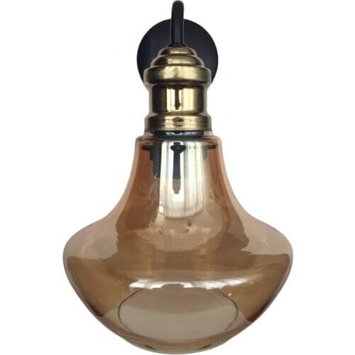 New Modern Retro Applique Honey Glass sconce