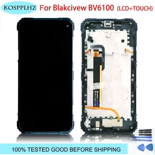 Original Quality For BLACKVIEW BV6100 LCD Display With Touch Screen Digitizer Assembly Replacement bv6100 LCD 100% Work+ Tools