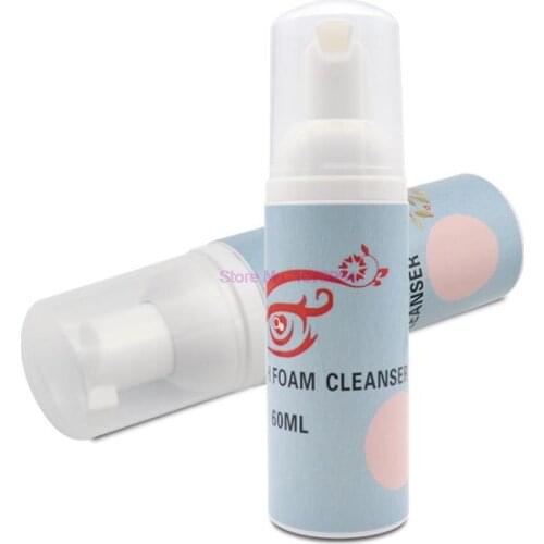 100pcs 60ml Eyelash Foam Cleanser Shampoo For Eyelashes Extensions Eye Cleaning Lashes Extension Lash 3D Eyelashes