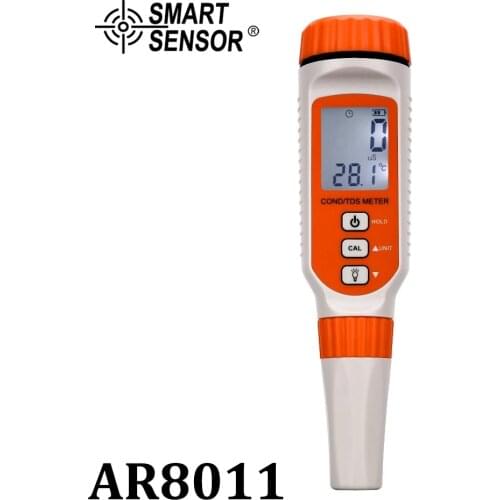 Professional Digital Water Quality Meter Conductivity Analyzer Total Dissolved Solid TDS/COND TEMP Temperature Tester AR8011