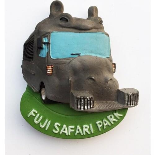 QIQIPP Fuji Safari Park, Susono City, Shizuoka Prefecture, Japan Tourist Souvenir Magnetic Sticker Fridge Magnet