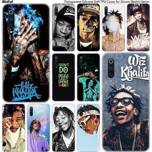 Hot Wiz Khalifa Silicone Case For Xiaomi Pocophone F1 9T 9 9SE 8 A2 Lite A1 A2 Mix3 Redmi K20 7A Note 4 4X 5 6 7 Pro S2 Cover