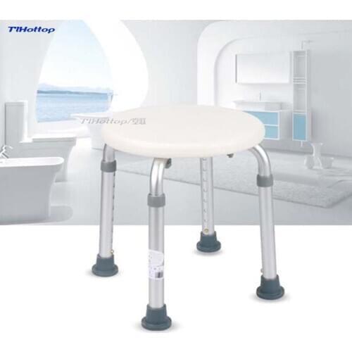 Tlhottop The elderly round stool stool bath chair antiskid solid easy to install