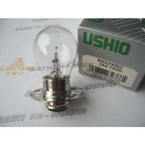 USHIO #8000092 SM-1630 6.5V 2.75A 16.5W DC lamp,Microscope exciter projector,20D+ spectrophotometer light,1630 6.5V2.75A bulb