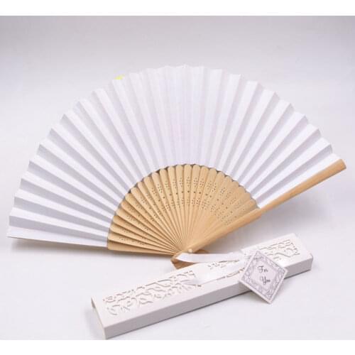 2021 NEW Chinese Style Hand Held Fan Bamboo Silk Folding Fan Party Wedding Decor Performance Yarn Bag Folding Fan Decorations