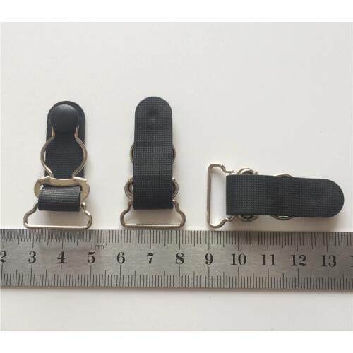 Hebillas para decorar Metal+Plastic Garter Clips Removable buckle Garment Accessories Stockings clip 2 color 300 pcs/lot 20mm