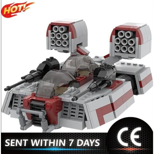 Star Space Fighter Battleship MOC-59836 AAC-1 Bricks Compatible with Small Building Blocks Assemble Childrens Toys Collection
