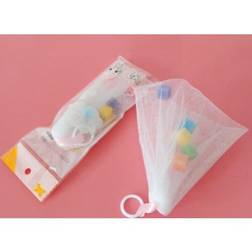 1PC Wash Face Soap Foaming Net Bath Shower Soap Blister Bubble Mesh Body Cleansing Nets Facial Body Cleansing Soap Foaming Net