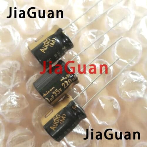 20pcs NICHICON audio 35V220UF 10X12.5MM electrolytic capacitor 220uF/35v 85 degrees 220UF 35V HIFI AUDIO KW