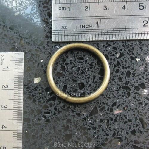 25 X 1" 25mm O Ring Bronze for ribbon D Dee Webbing Belt Buckles Bag Non Welded
