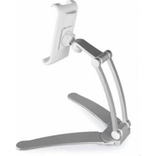 360 Rotating Mount 2 in 1 Flexible Lazy Bracket, Pull-Up Desktop/Wall Cell Phone Tablet Holder Stand Adjustable for Bed Kitchen