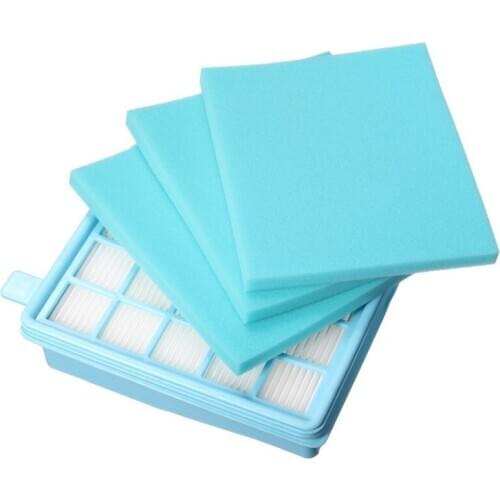 4pcs/lot Filter Mesh HEPA FILTER BUFFALO-MISTRAL For Vacuum Cleaner FC8515 FC8516 FC8517 FC8518FC8470 FC8471