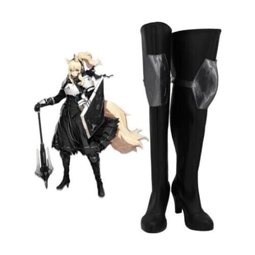 Arknights Nearl Cosplay Boots Shoes Black Women Over Knee High Heel Shoes Costume Customized Accessories Halloween Party Shoes