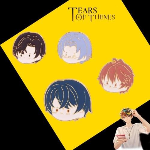 Tears of Themis Brooch Pins Xia Yan Artem Vilhelm Marius Protagonist Cartoon Metal Enamel Brooch Fans Jewelry Gift