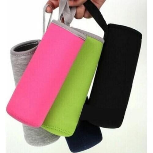 Water Bottle Sleeve Neoprene Insulated Glass Drink Bottle Cover Carrier Insulator Cooler Holder Drinkware Accessory