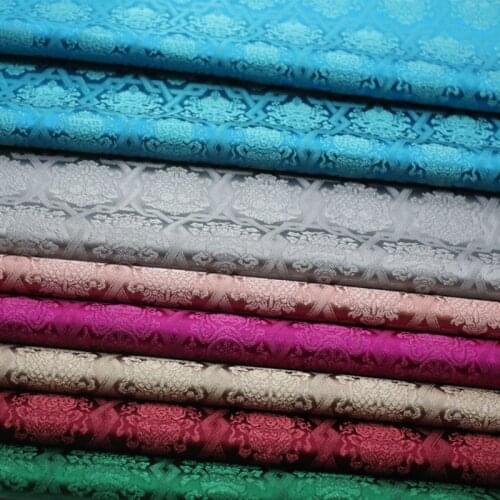 Damask Jacquard Brocade Fabric For Apparel Costume Upholstery Furnishing Curtain Clothing Material Patchwork