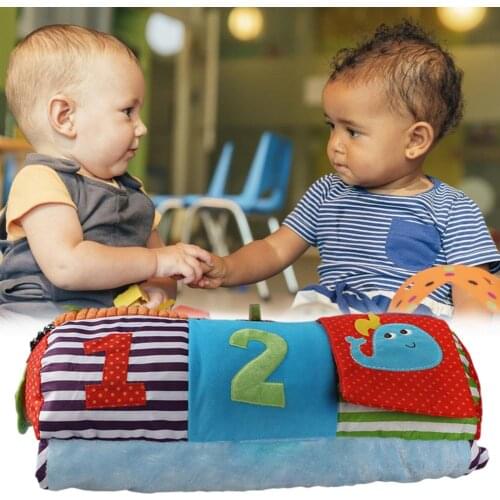 Kid Crawling Mat Lying Pillow Soft Physical Training Doll Set Sleeping Rug Flower Bells Baby Children Carpet Gift