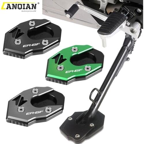 For KAWASAKI ER6N ER6F ER-6N ER-6F 2011 2012 2013 2014 Motorcycle Side Stand Enlarge Foot Pad Support Plate Kickstand Extension
