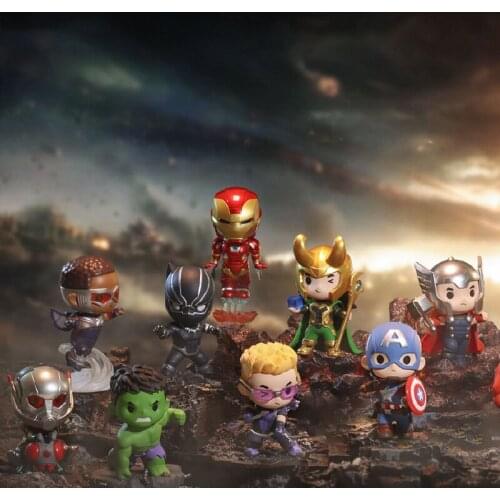 Disney Avengers Action Figures Toys Loki Iron Man Thor Black Panther Hawkeye Hulk Action Figure Doll Toys Cute Gifts for Kids