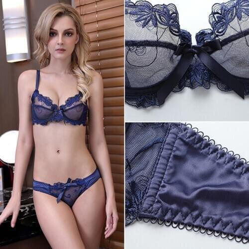 Original Authentic High Grade Push Up Bra Thong Sets Bras For Women Underwear Bra Set Lace Sexy Lingerie Panty Female Underwear
