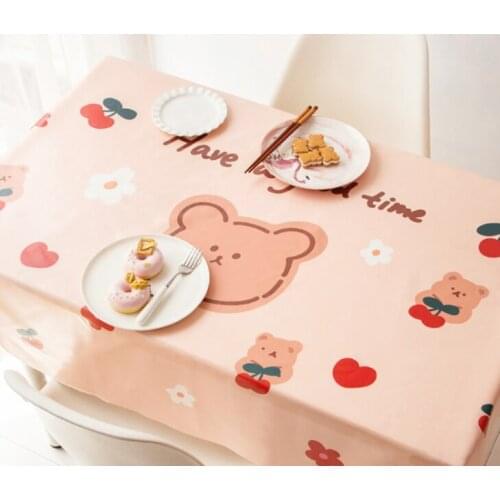 Dormitory desk lovely girl feeling rectangle advanced multi - colored choice do not wash oil-proof waterproof tablecloth J06