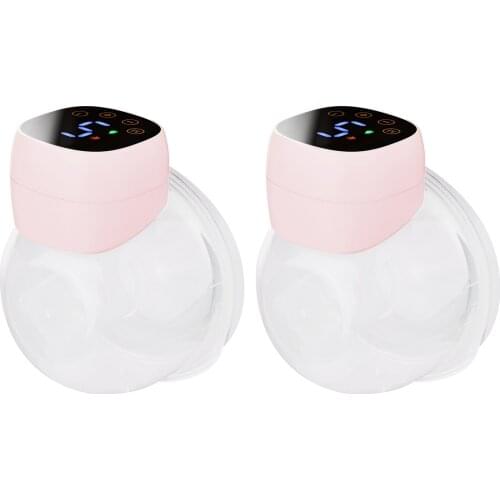 Breast Pump Wearable Hands Free Electric Breast Pump Invisible Silent 3 Modes 9 Levels Suction 180ml Milk Collector 24mm Flange