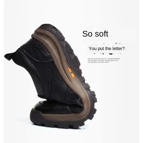 Men Winter Snow Boots Waterproof Leather Sneakers Super Warm Mens Boots Outdoor Male Hiking Boots Work Shoes Mens Shoes Casual