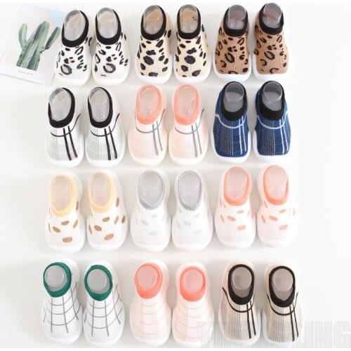 Baby Girls Boys Toddler Non-slip Floor Socks Children Anti-slip Shoes Shoes First Walker Breathable Shoes for Newborns 0-4Years