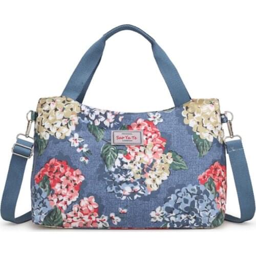 New fashion printed ladies messenger bag Wear-resistant waterproof Boston bag Large capacity flower shoulder bag womens handbag