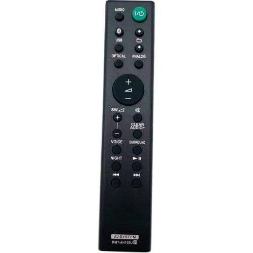 New Remote Control for Sony RMT-AH103U Remote Control for Sony Sound Bar Home Theater HT-CT80 SA-CT80 HTCT80 SACT80