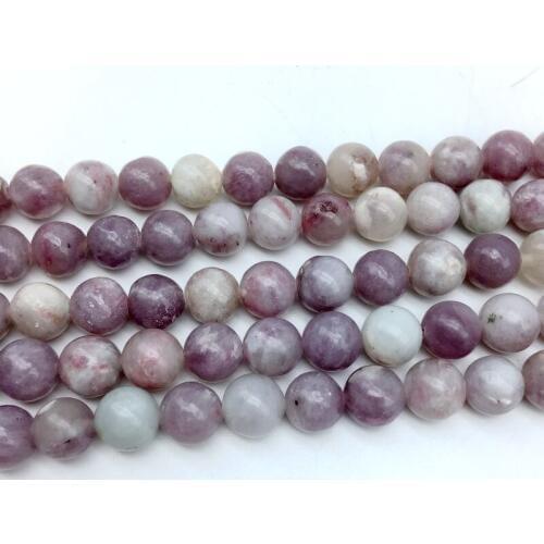 Wholesale 4mm 6mm 8mm 10mm 12mm purple lavender Violet Lilac Stone Beads Round Smooth Ball