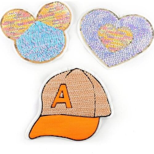 Customized Wholesale Computer Embroidered Sequins Embroidered Cloth Stickers Embroidery Patch Clothing Accessories Badge