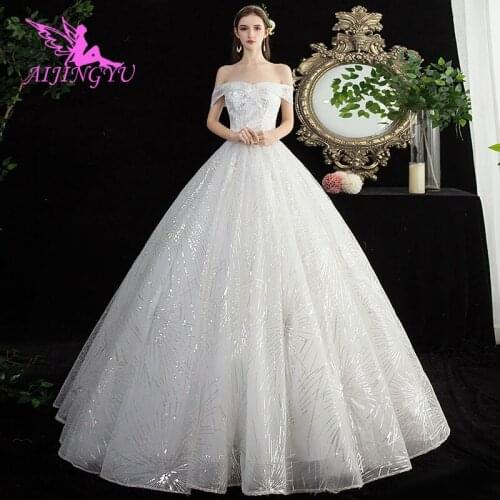 AIJINGYU Sexy Bride Gowns Sri Lanka Brides In Under 100 Lace Dubai Gown New 2021 Wholesale Wedding Dresses