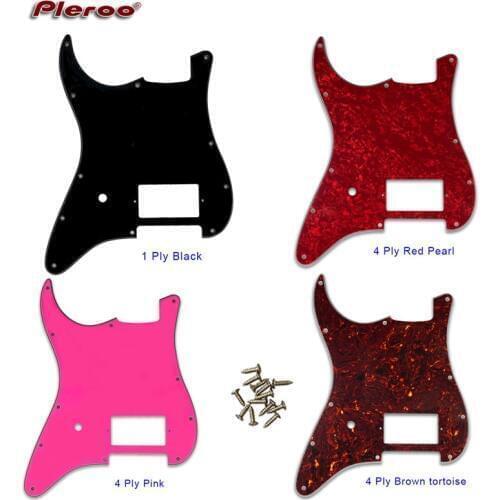 Custom Guitar Parts - For Left Handed USA/ Mexico 11 holes Strat spec Blank Pickguard With bridge PAF Humbucker Scratch Plate