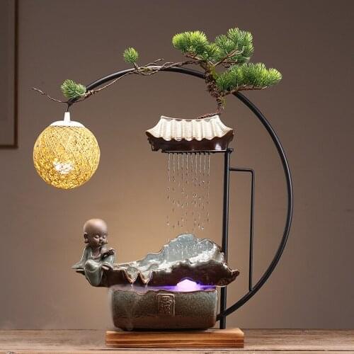 Water furnishing articles Fountain landscape Ceramic design Desktop furnishing articles Zen garden decorations for home art