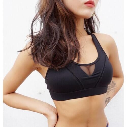 Sexy Yoga Bra Women Padded Sports Bra Shake Proof Running Workout Gym Top Tank Fitness Shirt Vest