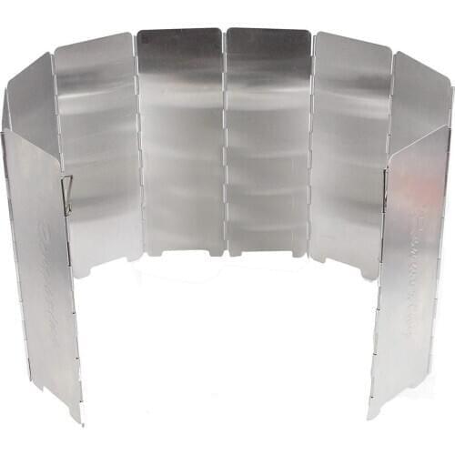 Outdoor Camping Stove Stove Windshield Aluminum Alloy Foldable Windshield For Outdoor Camp Stove Ultralight Windproof with bag