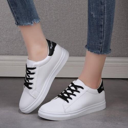 Womens Spring and Autumn Soft-soled Shoes Casual Shoes Vulcanized Shoes Breathable Sports Shoes Comfortable Womens White Shoes
