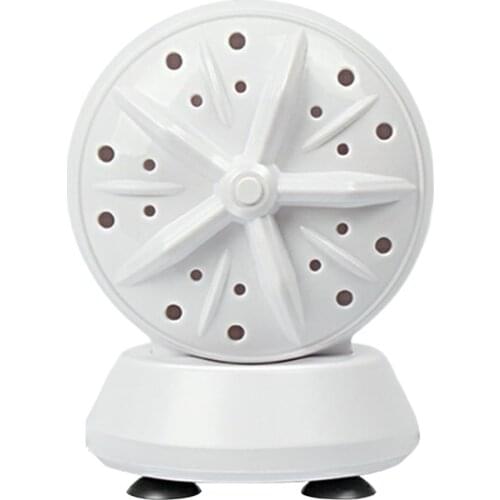 Ultrasonic Two-in-One Washing Machine Twin Turbo Bubble Washer Usb Rechargeable Mini Washing Machine