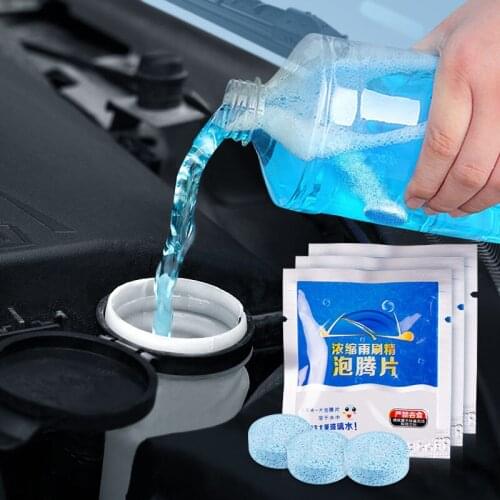 200x Universal Car Wiper Sloid Tablet Window Glass Cleaner for BMW Peugeot Ford Focus VW Golf Mazda Nissan Chevrolet Cruze Opel