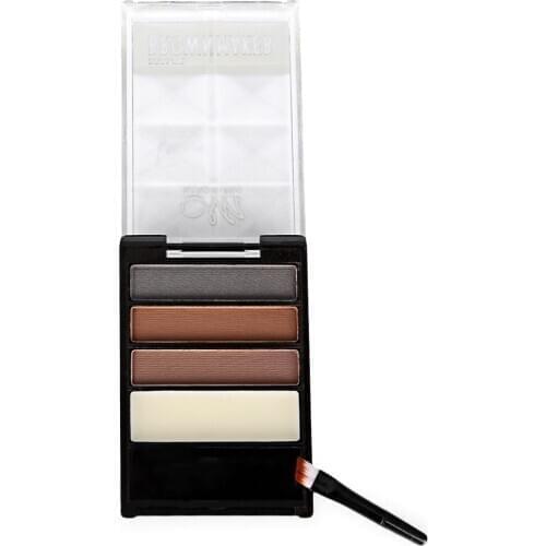 3 Color Waterproof Long Lasting Eyebrow Enhancer Powder With Brush Mirror Makeup Waterproof Eyebrow Powder Paint