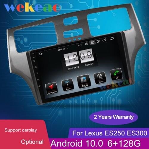 Wekeao 9' Touch Screen Android 10.0 Car Radio Auto GPS Navigation For Lexus ES250 ES300 ES330 Car Multimedia Player 4G 2001-2006
