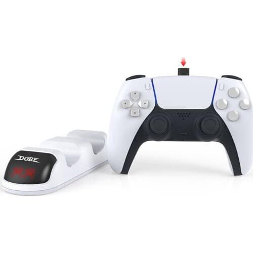 LED Dual Controller Charger Dock Stand for SONY PlayStation 5 USB 3.1 5V Fast Charging Stand Station Type-C Charger Dock FOR PS5